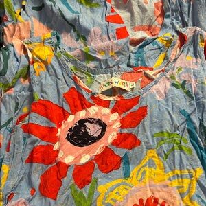 Jams Worls Floral Blue Empire Waist Dress